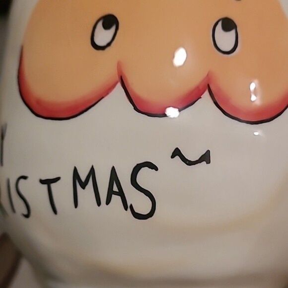 Santa Mug COFFEE cup international cookies milk merry jolly Christmas Retro - Picture 13 of 16